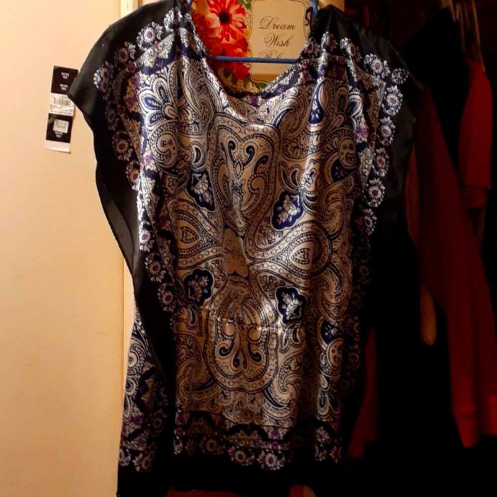 Allison Brittney Large silk blouse